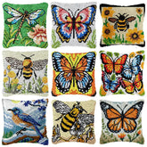 Knüpfset - Blumen für Kissen